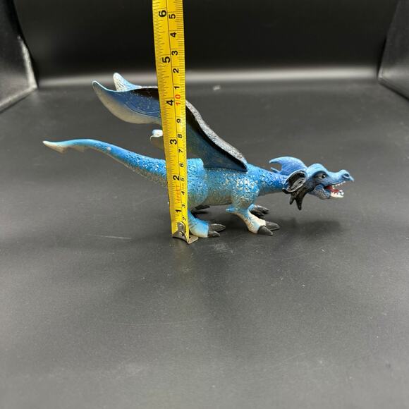 Ice Blue Dragon Toy Figure Blue and Black SDE Shantou - Picture 8 of 13